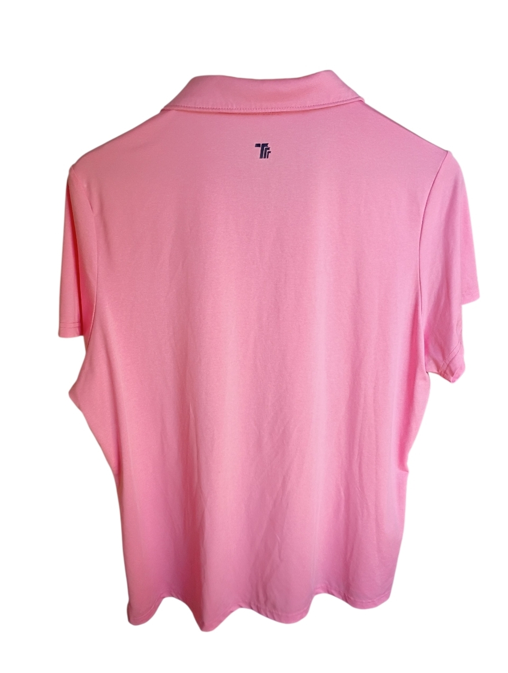 SOLD "Travel Together With You" Neon Pink Polo Athletic Shirt Size XL - Picture 4 of 4